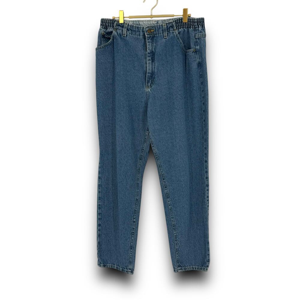 90s Vintage Lee Denim Mom Jeans, High Rise, Straight Leg, Fits Size M